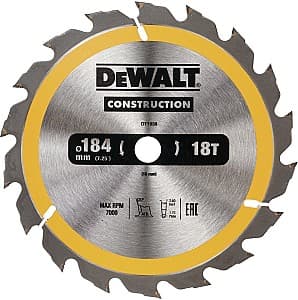 Disc de taiere Dewalt 184x16mm 18T