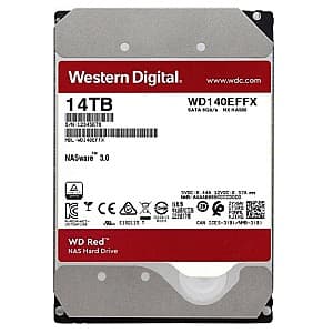 Жесткий диск WESTERN DIGITAL 3.5" HDD 14.0TB-SATA-512MB Red NAS (WD140EFGX)