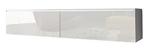 Тумба под телевизор Bratex Lowboard D 140 (White/White Gloss)