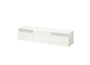 Tumba pentru televizor IKEA Besta Selsviken white 180x42x39 cm