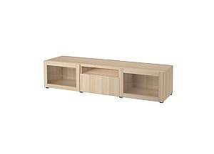 Tumba pentru televizor IKEA Besta antique oak / Lappviken white oak 180x42x39 cm