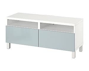 Тумба под телевизор IKEA Besta White/Selsviken/Stubbarp light gray-Blue