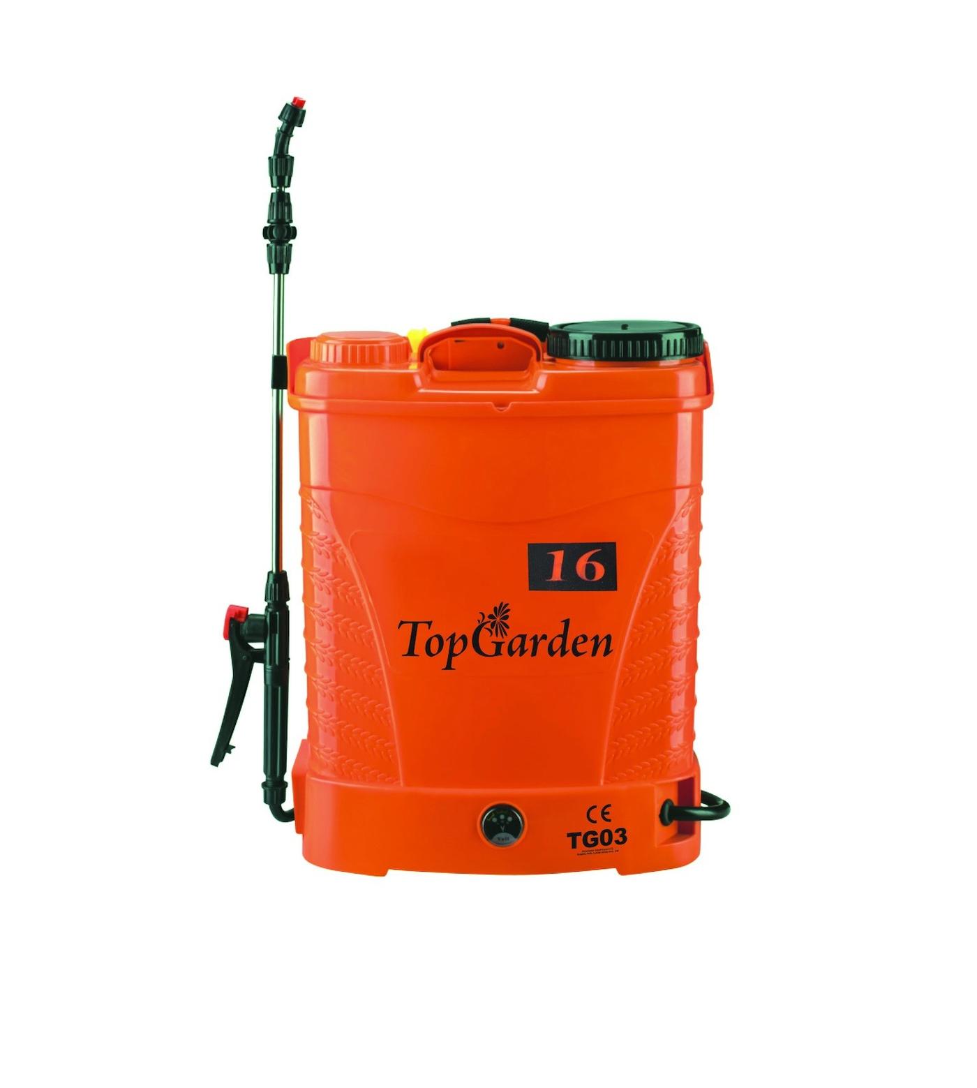 Stropitoare pulverizator TopGarden 380321 12V/8Ah/16 L
