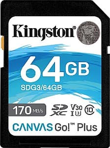 Card memorie Kingston Canvas Go! Plus 64GB (SDG3/64GB)