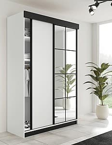 Dulap-cupe Prime Furniture Lamaro 167x205x59 Alb/Negru
