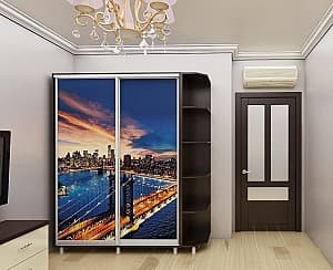 Dulap-cupe PS DX-100 (2)+ DX-30 City Mokka