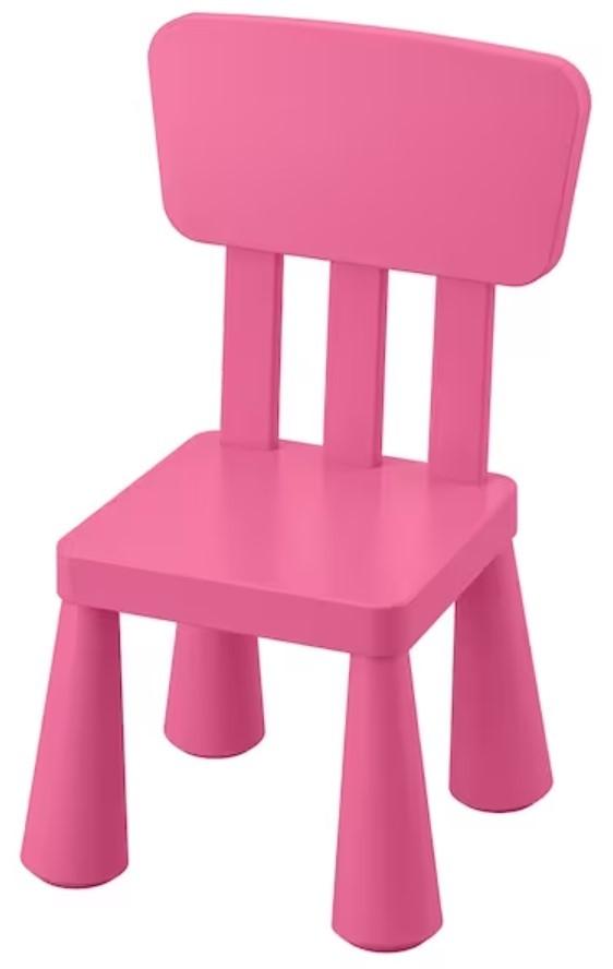 Детский стульчик IKEA Mammut (Розовый)