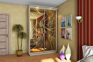 Dulap-cupe Confort-NV 2D Sablare pe bronz (110x45cm)