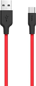 USB сablu HOCO X21 Silicone USB to USB-C Red