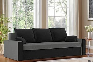 Диван Magnifico Meble Panama Foam Mikro 27/Mikro 15 Серый/Черный