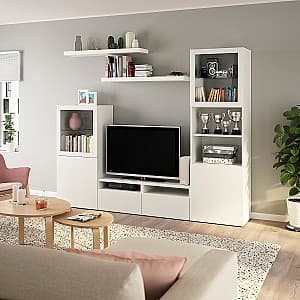 Стенка IKEA Besta/Lack 240x42x193 Белый