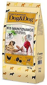 Hrana uscata pentru caini Gheda Dog&Dog Fit Maintenance Chicken 14kg