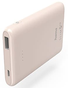 Повербанк Hama Slim 5HD Light pink