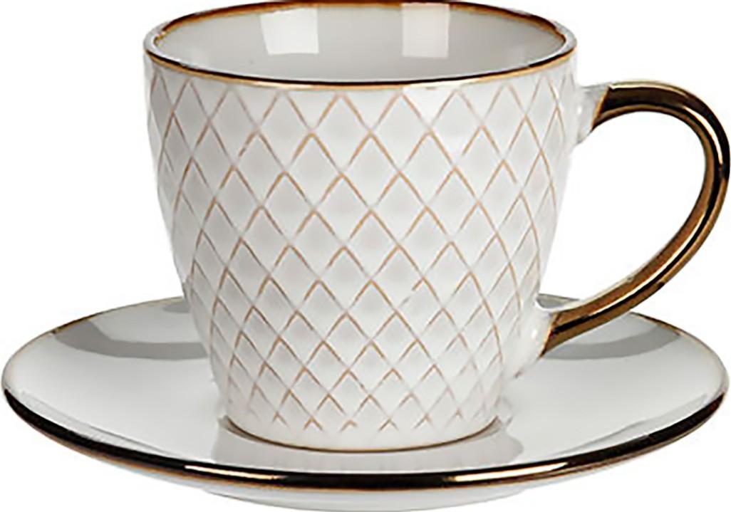 Set pentru ceai si cafea Metallic Rim 47376