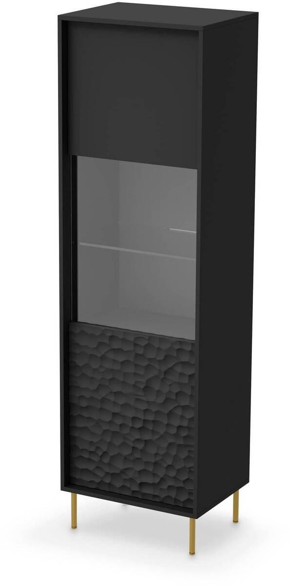 Dulap cu vitrina Halmar Bullet W-1 Negru