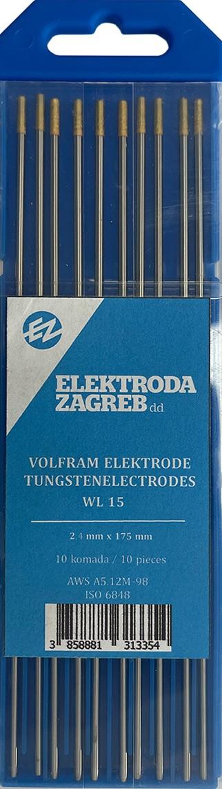 Electrozi pentru sudura EZ WOLFRAM WL15 2,4*175 auriu