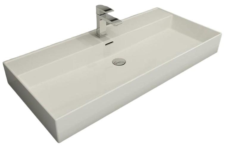 Lavoar baie Bocchi Milano Slim 100cm White Glossy