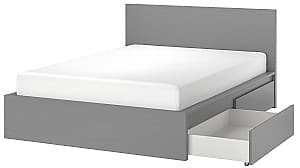 Кровать IKEA Malm/Lindbaden с 4 ящиками 160х200 Серый