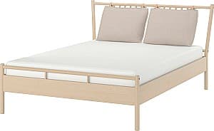 Кровать IKEA Bjorksnas Lindbaden 140х200 Березовый шпон (Бежевый)