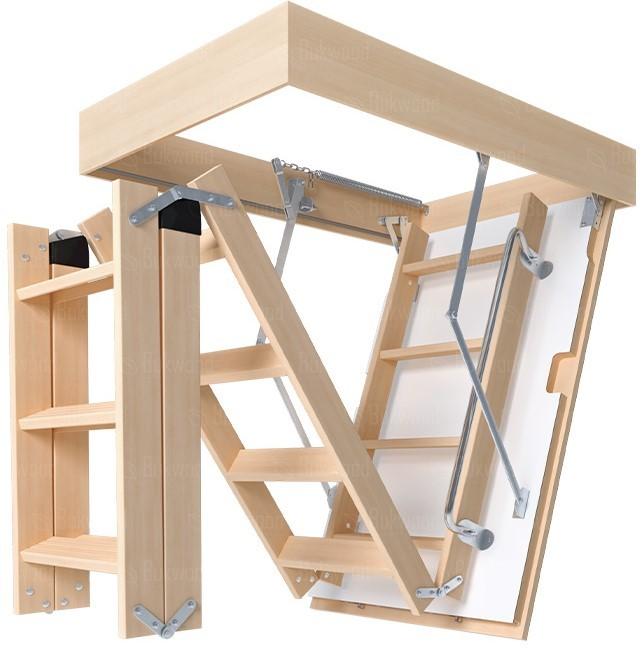 Scara mansarda Bukwood LUXE LONG 80x120cm