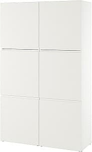 Шкаф IKEA Besta/Vasterviken с дверцами 120x42x193 Белый