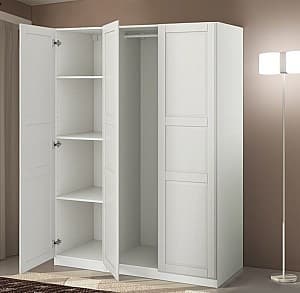 Шкаф IKEA Pax/Tyssedal полки/штанга 150х60х201 Белый