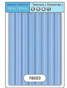 Perdea de baie Frap F 8603(1.8x1.8m) Blue