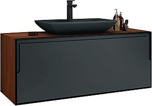 Шкаф подвесной Orka Craft 80 Compact Laminate Walnut