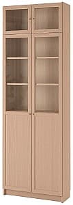 Шкаф витрина IKEA Billy oak veneer 80x30x237 см