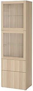 Шкаф витрина IKEA Besta Antique Oak / Lappviken 60x42x193 см