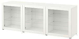 Шкаф витрина IKEA Besta Sindvik white 180x42x65 см