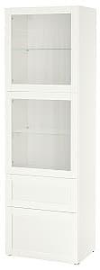 Dulap cu vitrina IKEA Besta  Hanviken White  60x42x193 cm