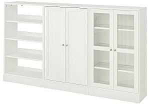 Шкаф витрина IKEA Havsta White 243x37x134 см