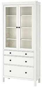 Шкаф витрина IKEA Hemnes White 90×197 см