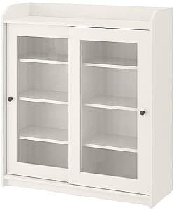 Dulap cu vitrina IKEA Hauga 105x116 Alb