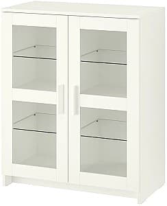 Dulap cu vitrina IKEA Brimnes usi de sticla 78x95 Alb