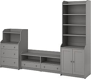 Стенка IKEA Hauga 277x46x199 Серый