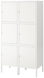 Dulap IKEA Hallan cu 6 usi 90x47x167 Alb