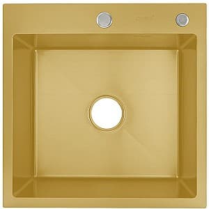 Раковина на кухню Gappo GS5050-3 Satin Gold