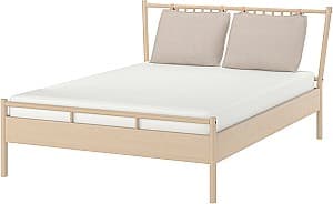 Кровать IKEA Bjorksnas/Luroy 140х200 Березовый шпон (Бежевый)