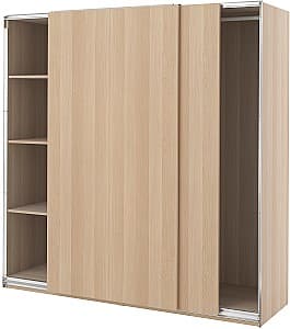 Шкаф-купе IKEA Pax/Hasvik полки/штанги 200x66x201 Имитация Состаренного Дуба