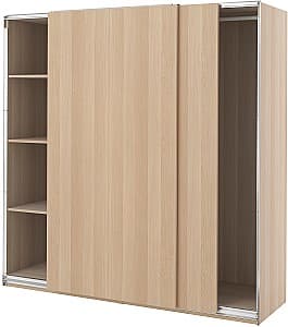 Dulap cupe IKEA Pax/Hasvik bara/rafturi 200x66x201 Aspect Stejar Antichizat