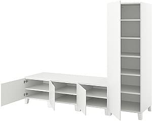 Прихожая IKEA Platsa/Fonnes 4 дверей 240x57x191 Белый