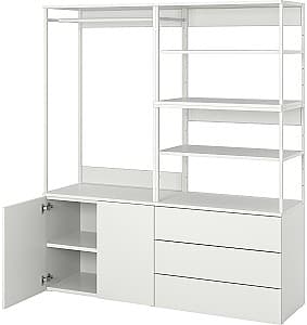 Стеллаж IKEA Platsa 2 двери/3 ящика 160x42x181 Белый