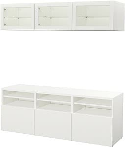 Стенка IKEA Besta/Lappviken 180x42x192 Белый