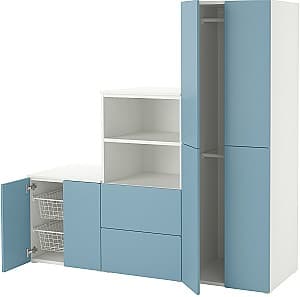 Dulap pentru copii IKEA Smastad/Platsa 180x57x181 Alb/Albastru