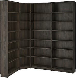 Etajera IKEA Billy 215/135x28x237 Maro Inchis Aspect Stejar