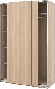 Шкаф купе IKEA Pax/Hasvik штанга/полки 150x66x236 Дуб Античный (Бежевый)