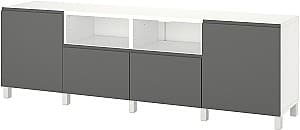 Tumba pentru televizor IKEA Besta/Vasterviken 240x42x74 Alb/Gri Inchis