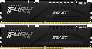 Memorie operativa RAM Kingston Fury Beast 64GB (2*32GB) DDR5-6000MHz (KF560C30BBK2-64)